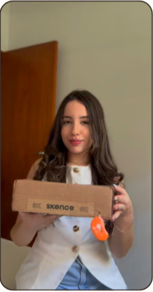 Unboxing de produtos Skence